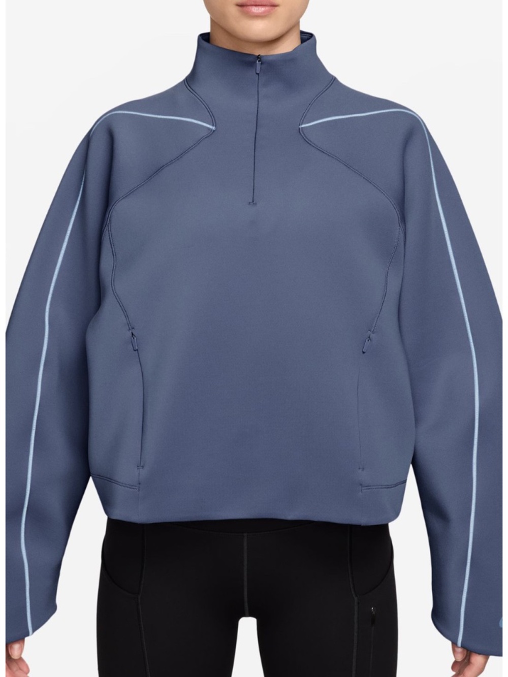 Nike Universa Dri-FIT Quarter Zip Pullover Women XL Blue HV3575-499